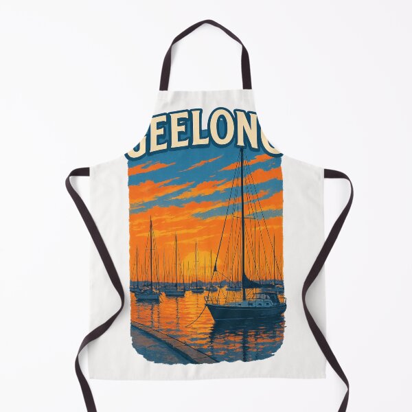 Item preview, Geelong Waterfront Sunset and Sailing Boats designed and sold by Places On Earth.