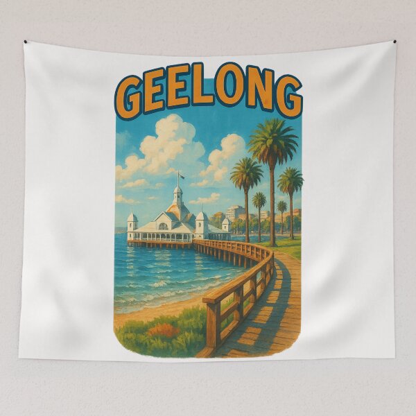 Item preview, Geelong Pavilion and Curved Promenade Victoria designed and sold by Places On Earth.