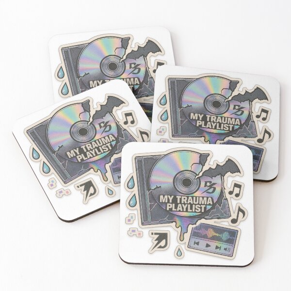 Item preview, My Trauma Playlist designed and sold by STATICDUST.
