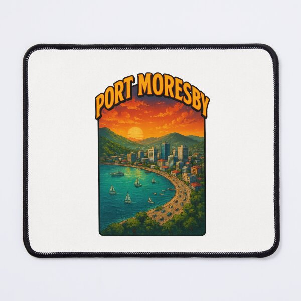 Item preview, Port Moresby Sunset Coast and Seafront Drive designed and sold by Places On Earth.