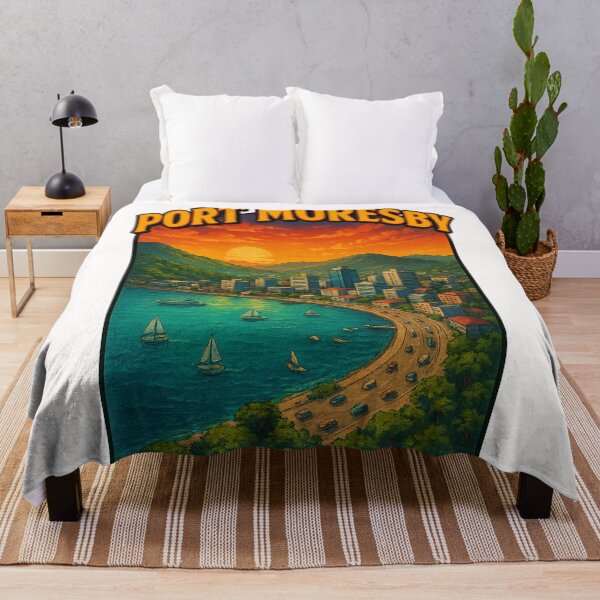 Item preview, Port Moresby Sunset Coast and Seafront Drive designed and sold by Places On Earth.