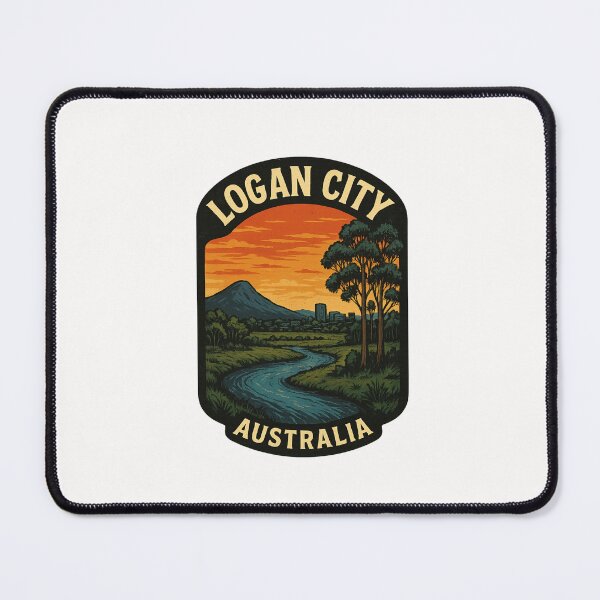 Item preview, Logan Riverbend and Distant Skyline at Dusk designed and sold by Places On Earth.