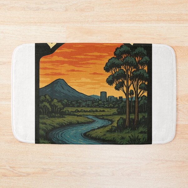 Item preview, Logan Riverbend and Distant Skyline at Dusk designed and sold by Places On Earth.