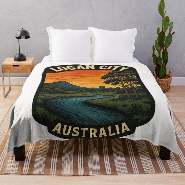 Item preview, Logan Riverbend and Distant Skyline at Dusk designed and sold by Places On Earth.