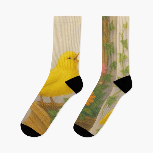 Item preview, Yellow Canary by the Window designed and sold by mia-miranda.