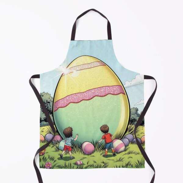 Item preview,  Easter egg colored in a meadow with children spring,Happy Easter,Easter Day,easter illustration designed and sold by Expressions-Sel.