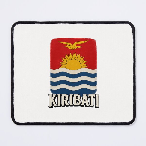 Item preview, Kiribati National Flag with Ocean Waves and Frigatebird designed and sold by Places On Earth.