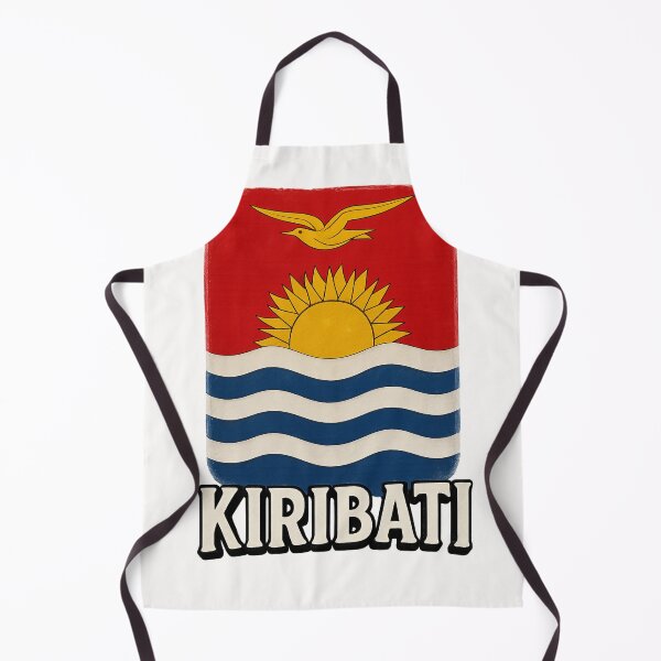 Item preview, Kiribati National Flag with Ocean Waves and Frigatebird designed and sold by Places On Earth.