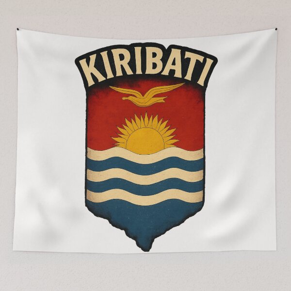 Item preview, Kiribati Heritage Symbol with Sun and Frigatebird designed and sold by Places On Earth.