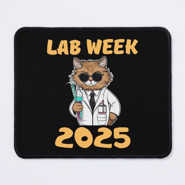 Item preview, Lab Week 2025 Funny Cat Medical Laboratory Tech designed and sold by FurrFunPrints.