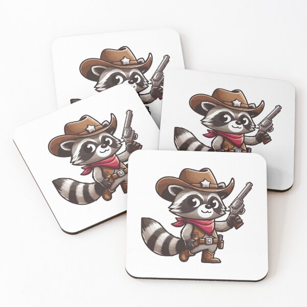 Item preview, Raccoon Sheriff Cute Western Racoon In Cowboy Hat designed and sold by eclecTEEq.
