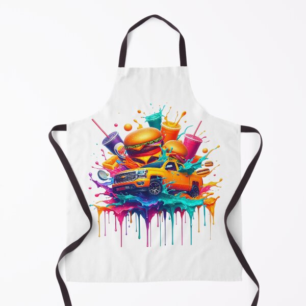 Item preview, Vibrant Fast Food Truck Splash designed and sold by StyleTee11.