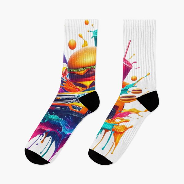 Item preview, Vibrant Fast Food Truck Splash designed and sold by StyleTee11.