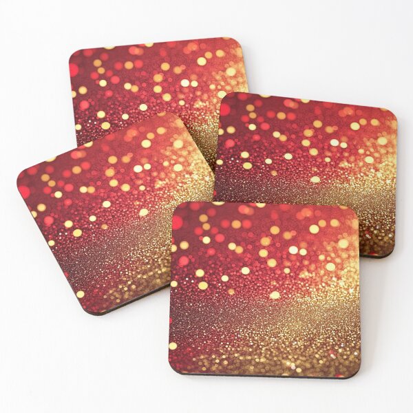 Item preview, Red and Gold Glittering Graphic Design 1 designed and sold by SparroCreative.