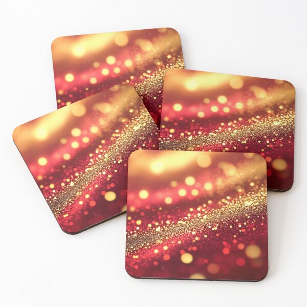 Item preview, Red and Gold Glittering Graphic Design 2 designed and sold by SparroCreative.