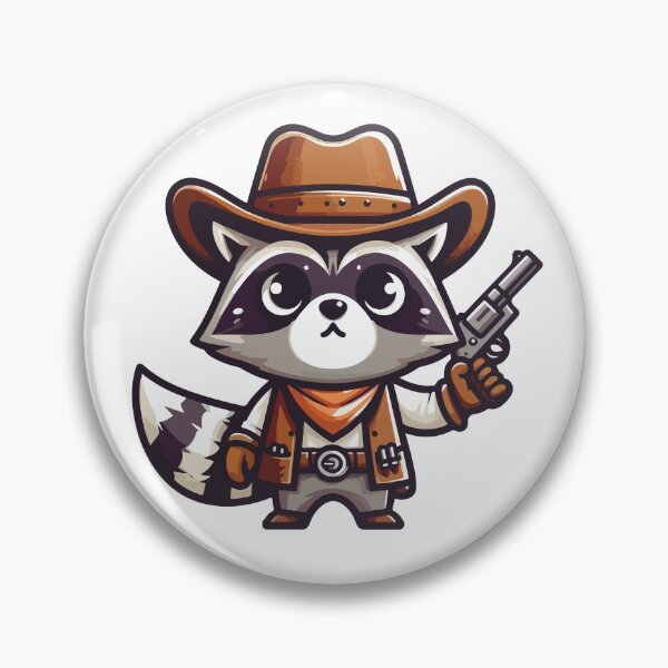 Item preview, Raccoon Sheriff Cute Western Racoon In Cowboy Hat Pack designed and sold by eclecTEEq.