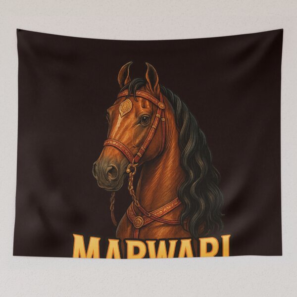 Item preview, Marwari Horse with Traditional Rajasthani Ornaments designed and sold by Aryabek.
