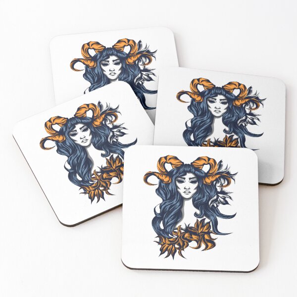 Item preview, Horned Goddess of Nature designed and sold by TheMoonlightShop.