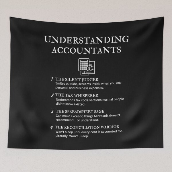 Item preview, Understanding Accountants – Funny Finance Job Titles for CPAs – Black designed and sold by PsyFlow35.