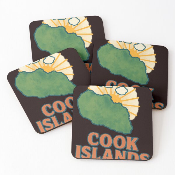 Item preview, Cook Islands Sunrise over Island Contour designed and sold by Aryabek.