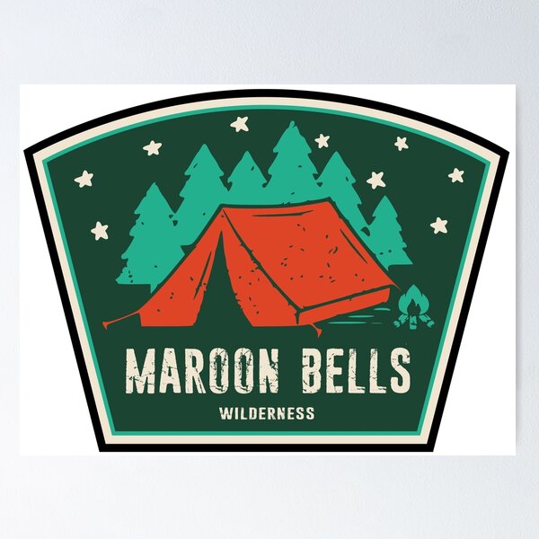Item preview, Maroon Bells Wilderness Camping designed and sold by Esskay Designs.