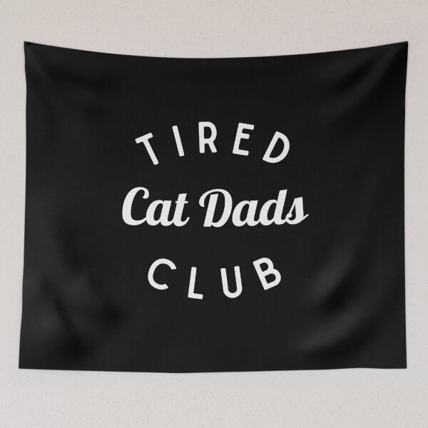 Item preview, Tired Cat Dads Club Shirt, Cat Lover Shirt designed and sold by Sleepy Cat Design.