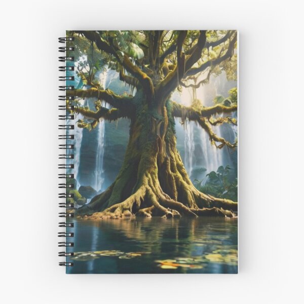 Item preview, Ancient Roots: A Mysterious Tree by the Waterfall designed and sold by BlareBlare.