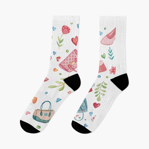 Item preview, A seamless Watercolor Patterns Super Cute Mother's Day Accessories Such as Handbags, Shoes, Perfume Bottles and Hearts	 designed and sold by CreativebyTKK.