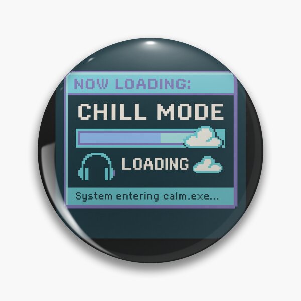 Item preview, Now Loading: Chill Mode – Retro Computer Calm Pixel Design | 90s Aesthetic Relax Shirt & Sticker designed and sold by Laugh & Rewind .