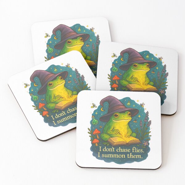 Item preview, I don’t chase flies, I summon them - frog  designed and sold by Taika Tori Art .