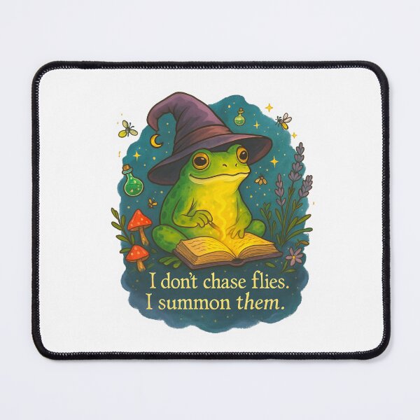Item preview, I don’t chase flies, I summon them - frog designed and sold by Taika Tori Art .