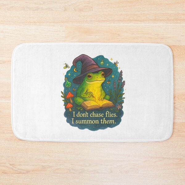 Item preview, I don’t chase flies, I summon them - frog  designed and sold by Taika Tori Art .