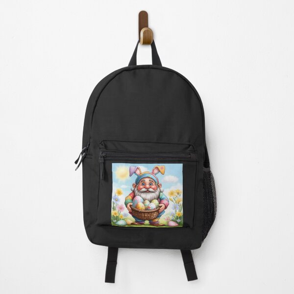Item preview, funny easter dwarf with basket of colorful eggs in a meadow,Happy Easter,Easter Humor,Easter Day,funny easter design designed and sold by Expressions-Sel.