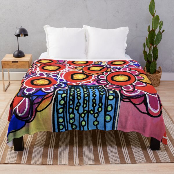 Item preview, Digital Doppleganger. Watercolour fire rainbow blooms designed and sold by bekki smith.