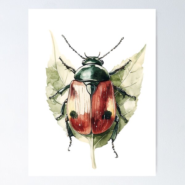 Item preview, Gnomecore Aesthetic: Cute Forest Beetle designed and sold by bapupa.