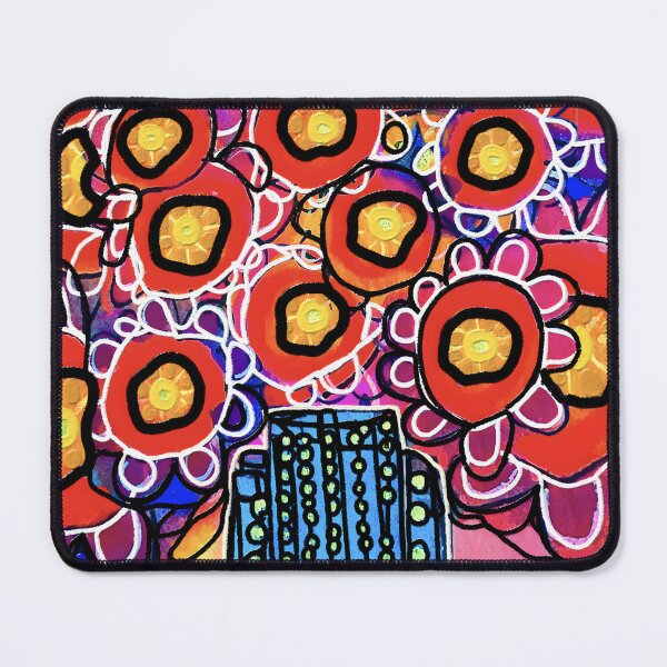 Item preview, Digital Doppleganger. Watercolour fire rainbow blooms designed and sold by bekki smith.