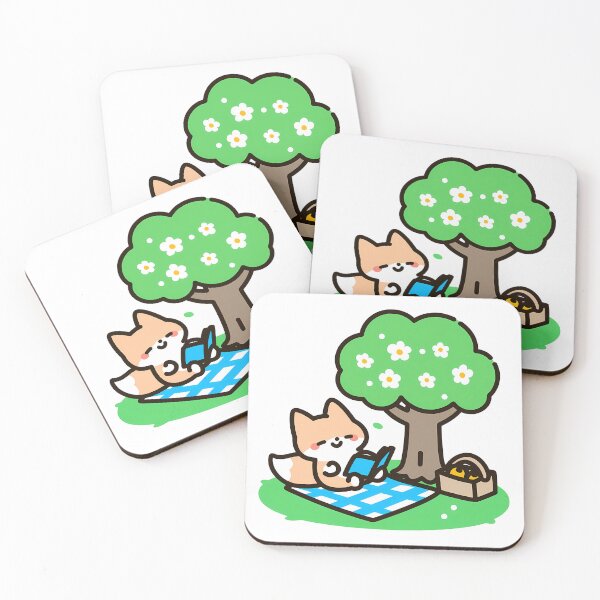 Item preview, A Fox Reading in Spring designed and sold by Elinotes.