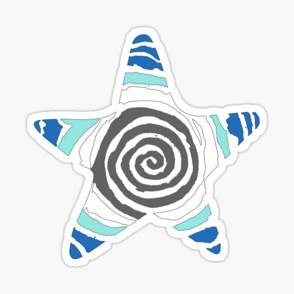 Aperçu de l'œuvre Étoile spirale frasque créée et vendue par FarieArt.