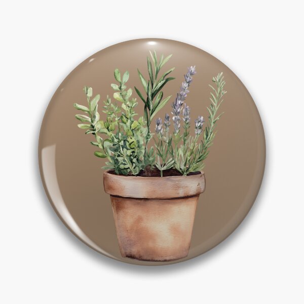 Item preview, Gnomecore Aesthetic: Tiny Clay Pot Herbs designed and sold by bapupa.