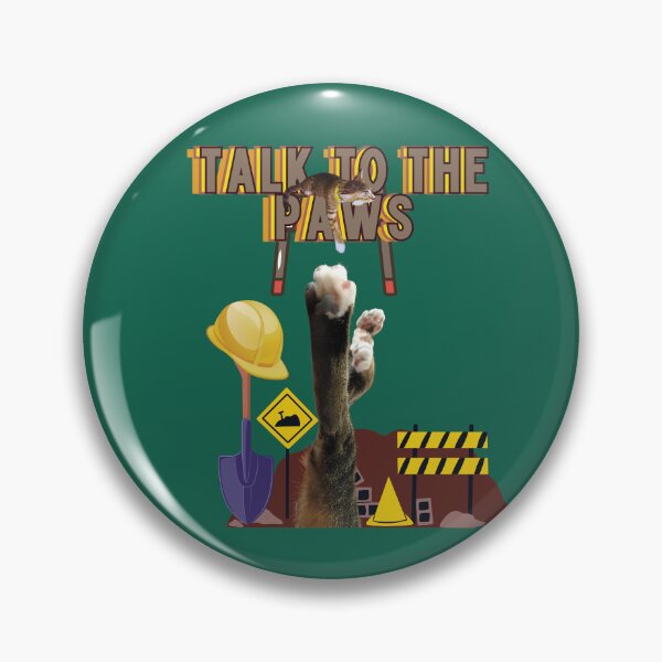 Item preview, Cat with a hard hat-Talk to the paws1 designed and sold by HappyHavenStu.