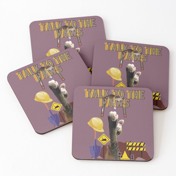 Item preview, Cat with a hard hat-Talk to the paws1 designed and sold by HappyHavenStu.