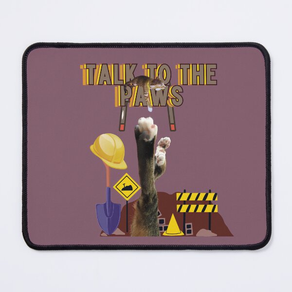 Item preview, Cat with a hard hat-Talk to the paws1 designed and sold by HappyHavenStu.
