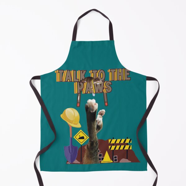 Item preview, Cat with a hard hat-Talk to the paws1 designed and sold by HappyHavenStu.