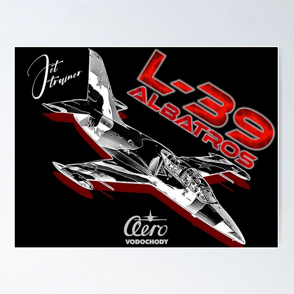 Vista previa del artículo con la obra «Aero L-39 Albatros, avión de entrenamiento a reacción checoslovaco», diseñado y vendido por Aerolovers.