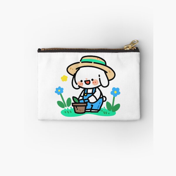 Item preview, A bunny planting spring flowers designed and sold by Elinotes.