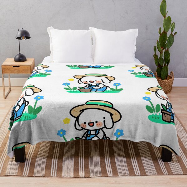 Item preview, A bunny planting spring flowers designed and sold by Elinotes.