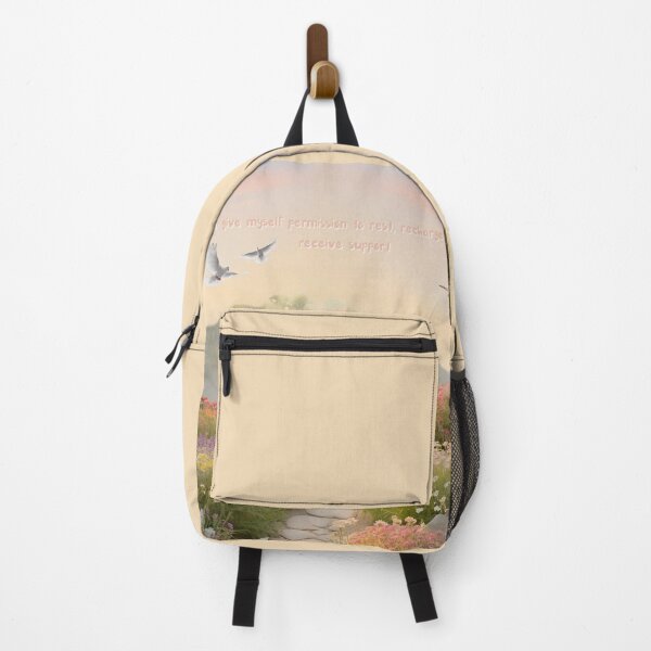 Item preview, Wildflower Serenity – Stone Path Sunrise with Gentle Affirmation designed and sold by Rainbow Paws Garden.