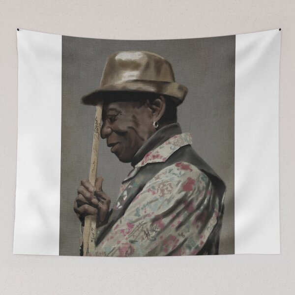 Item preview, Painting of drummer Tony Allen designed and sold by thehat24.