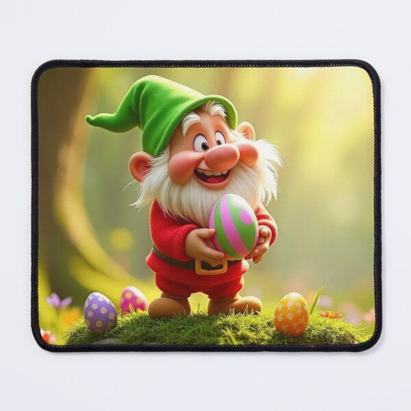 Item preview, funny easter dwarf with colorful egg in a meadow,Happy Easter,Easter Humor,Easter Day,funny easter design designed and sold by Expressions-Sel.