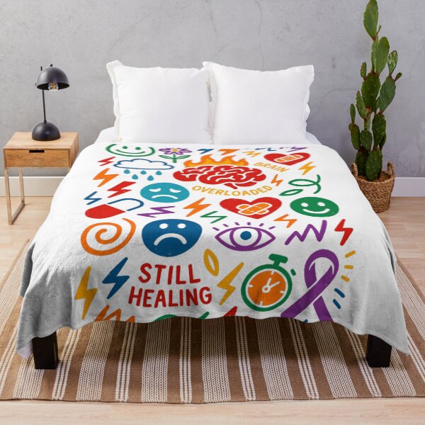Item preview, Mind Chaos – Colorful Graffiti Patchwork Mental Health Illustration designed and sold by VIBE CRAFT STUDIO.